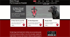 Desktop Screenshot of batonrougepetemergencyhospital.com